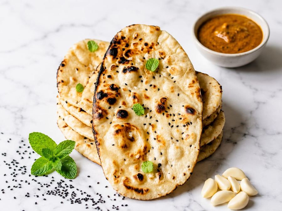Friskbagt naan